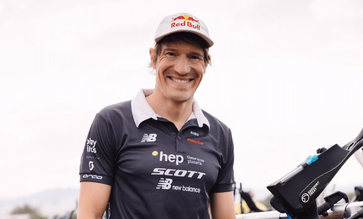 Sebastian Kienle en los Boxes del I;M New Zealand