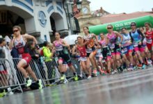 FETRI/ salida de una prueba de duatlón en Avilés
