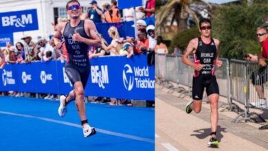 World Triathlon / image de Gustav Iden et Jonathan Brownlee dans les compétitions ITU