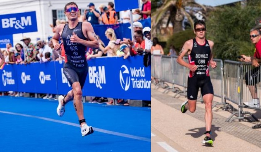 World Triathlon/ imagen de Gustav Iden y de Jonathan Brownlee en competiciones ITU