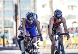Instagram/ Cecilia Santamaría dans le segment cycliste de Melilla