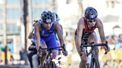 Instagram/ Cecilia Santamaría en el segmento ciclista de Melilla