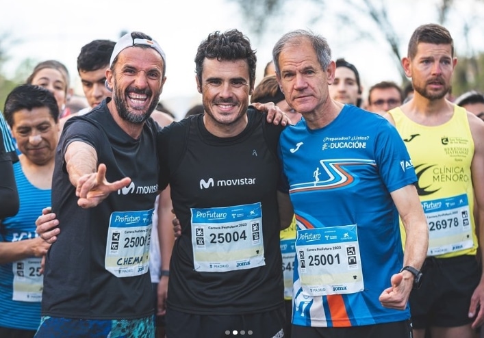 @vsmphotoevents/ Chema Martínez. Gómez Noya y Abel Antón