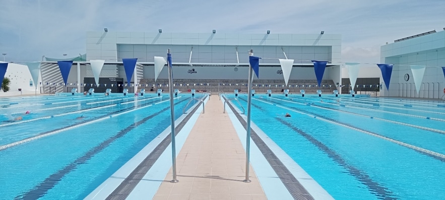 Imagen de las 2 piscinas olímpicas del Club La Santa Imagen de las 2 piscinas olímpicas del Club La Santa