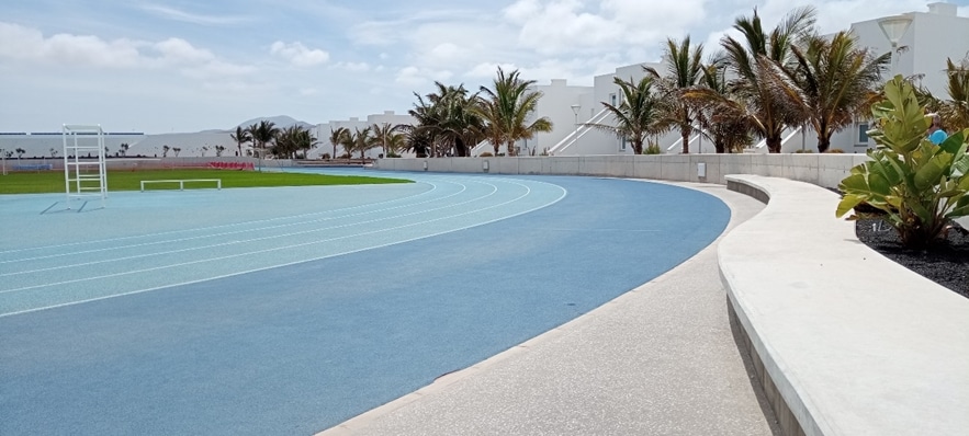 Imagen de la pista de atletismo en el Club La Santa Imagen de la pista de atletismo en el Club La Santa