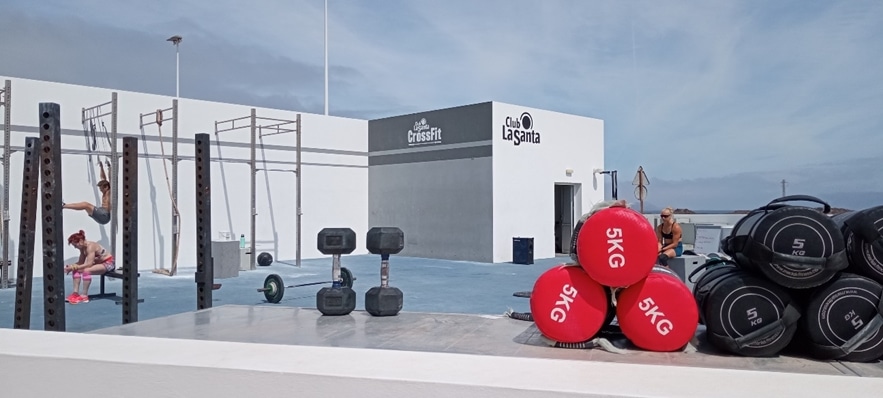 Imagen de la zona de Crossfit en el Club La Santa Imagen de la zona de Crossfit en el Club La Santa