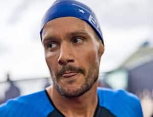 PTO/ Jan Frodeno con un gorro de natación