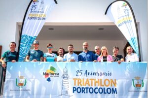 Photo of the presentation of the Portocolom Triathlon 2023