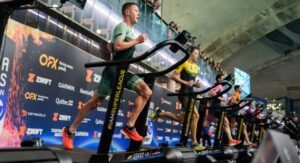 SLT/ atletas corriendo en la cita de los Arena GAmes