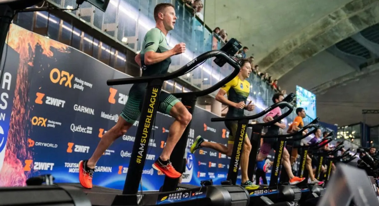 SLT/ atletas corriendo en la cita de los Arena GAmes