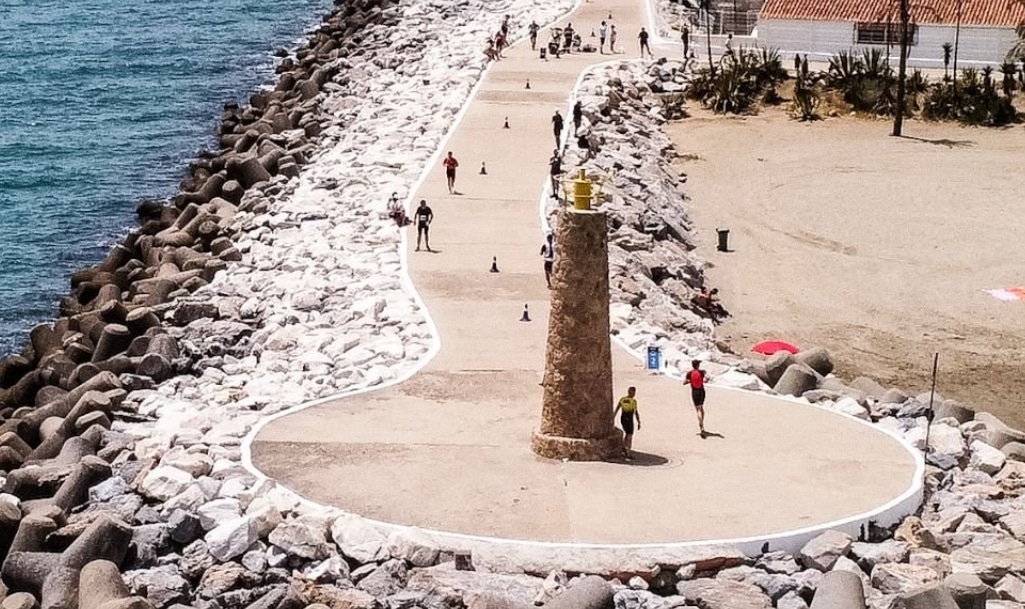 IM/ imagen de un punto de giro en el IRONMAN 70.3 Marbella
