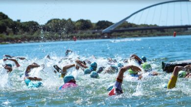 FinidBlanco / Bild des Schwimmens beim Sevilla Half Triathlon