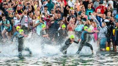 Photo: Club La Santa Image of the start of Club La Santa IRONMAN Lanzarote.