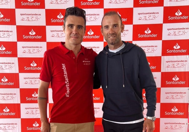 SantanderExp / image of Javier Gómez Noya and Alejandro Valverde