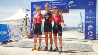 FETRI / Women's podium in the Ibiza cross duathlon