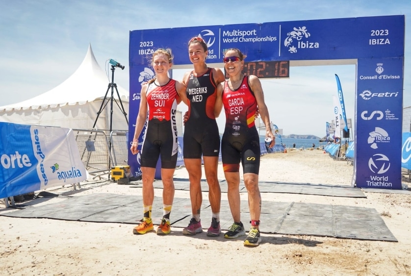 FETRI / Women's podium in the Ibiza cross duathlon
