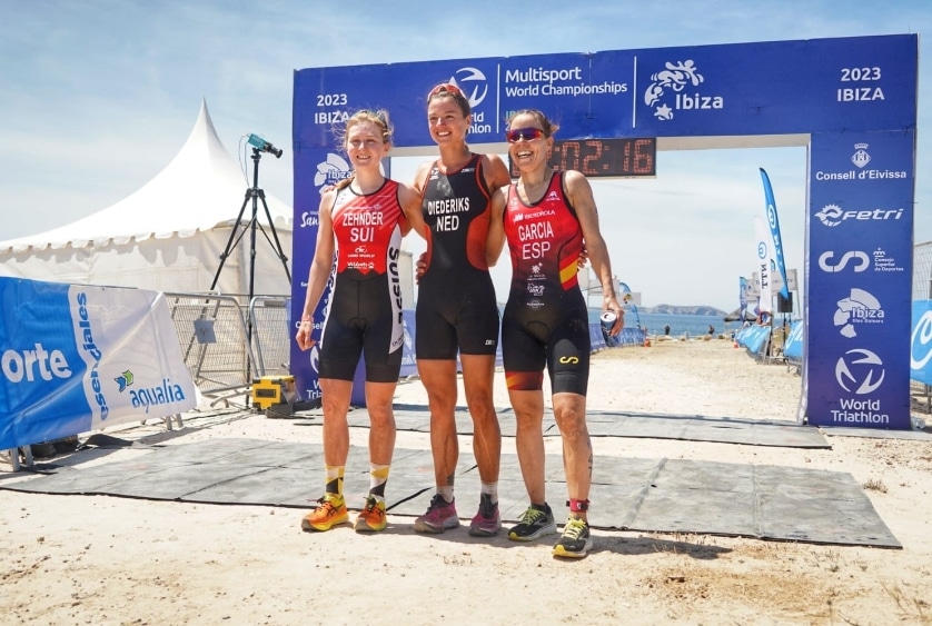 FETRI/ Pódium femenino en el duatlón cross de Ibiza