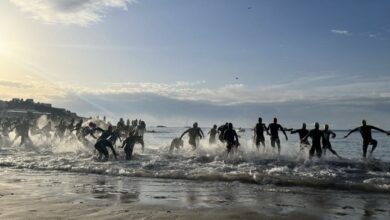 WordTriathlon/ Imagen de la salida del Campeonato del Mundo LD en Ibiza