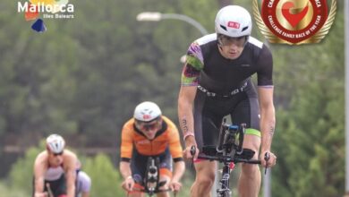 triatletas en el Challenge Peguera Mallorca