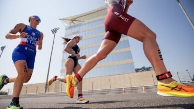 WorldTriathlon/ imagen de triatletas corriendo