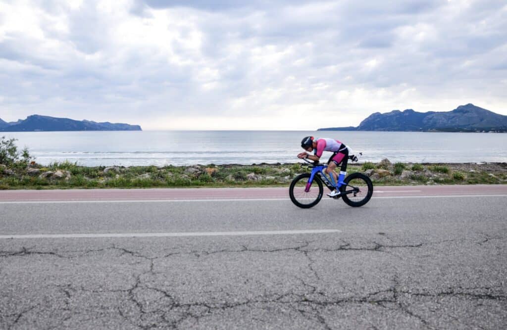 Siya Ndzimande/ imagen de un triatleta en Alcudia