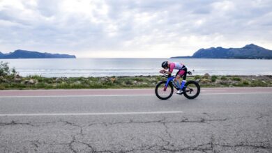 Siya Ndzimande/ imagen de un triatleta en Alcudia