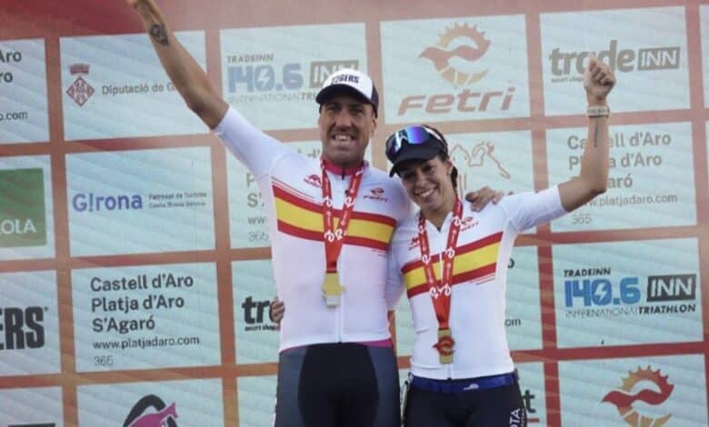 FETRI / Emilio Aguayo et Patricia Bueno Champions d'Espagne de Triathlon LD.