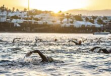 IRONMAN/ imagen de la natación en Puerto del Carmen