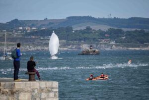 Instagran/ imagen de la natación en el Triatlón Ciudad de Santander