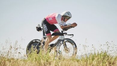 Emilio Aguayo on his bike