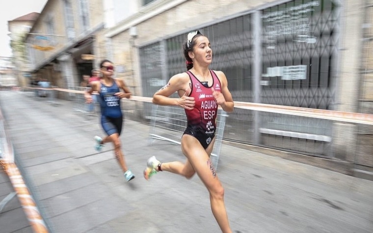 WorldTriathlon/ Sofía Aguayo en competición