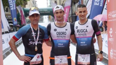 Pódium masculino del VI Half Gasteiz