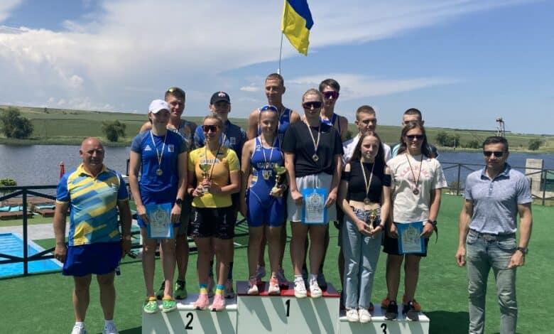 Worldtriathlon/ podium in Ukraine