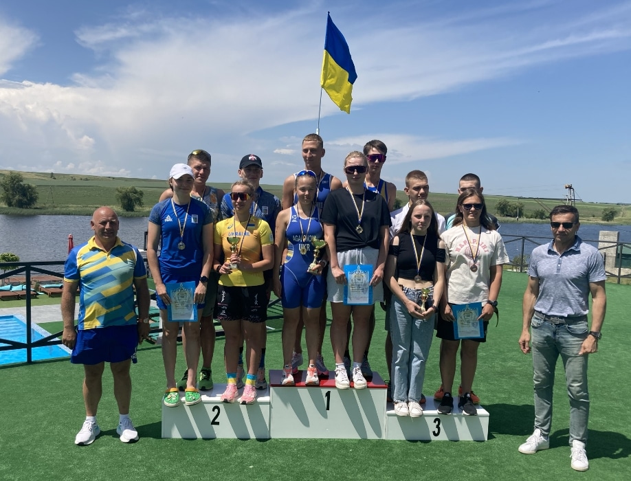 Worldtriathlon/ podium in Ukraine
