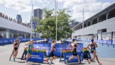 World Triathlon / imagem dos triatletas em Montreal