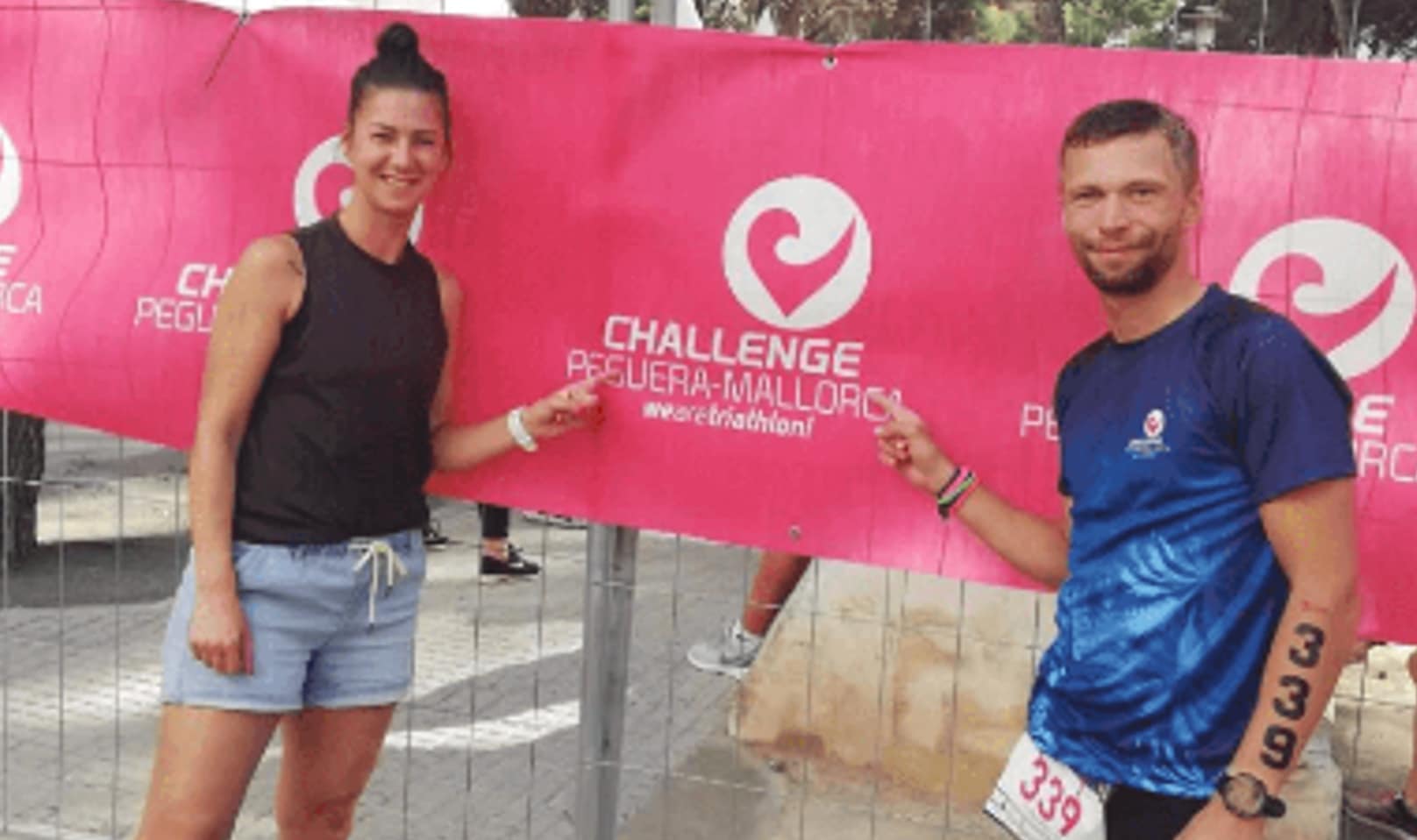 Challenge Family/ dos triateltas que han participado en Challenge Paguera
