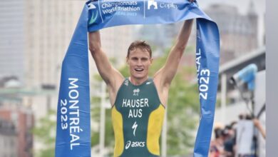 WorldTriathlon/ Matthew Hauser vencendo no WTCS Montreal