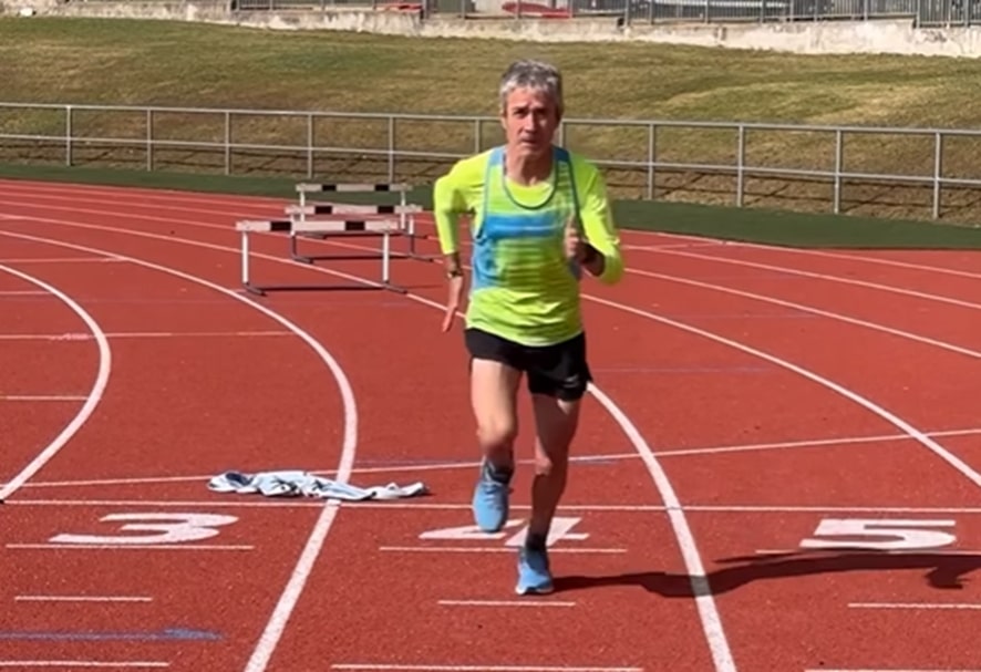 Instagram/ Martín Fiz entrenando con Skechers