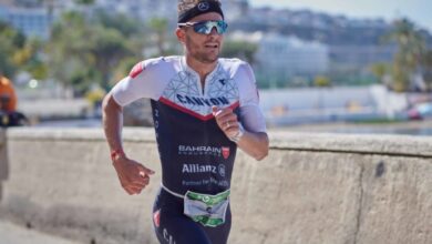 Felix Rüdiger/ Jan Frodeno corriendo en Ibiza