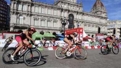 FETRI (immagine di una curva trialton ad A Coruña