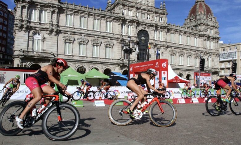 FETRI( imagen de un giro en trialtón en A Coruña