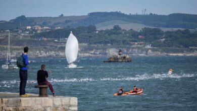 Instagram/immagine dal nuoto a SAntander