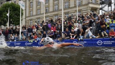 WorldTriathlon/ natação no WTCS em Hamburgo