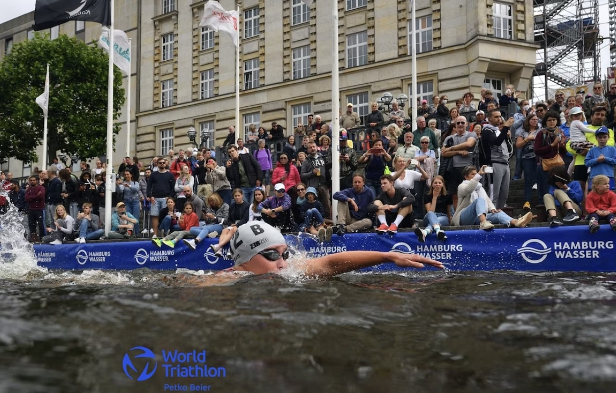 WorldTriathlon/ swimming at the WTCS in Hamburg