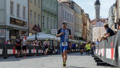 IRONMAN/ Un triatleta corriendo en Tallin