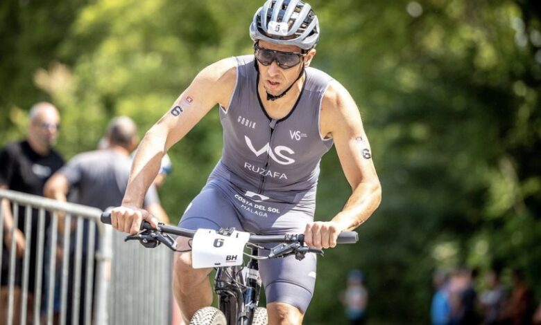 @carelduplessis/ Rubén Ruzafa in the Xterra Short Track Belgium 2023.