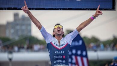 Instagram/ Jan Frodeno winning the PTO Us Open