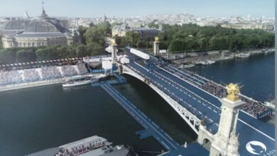 WorldTriathln/ image of what the triathlon will be like in Paris 2024