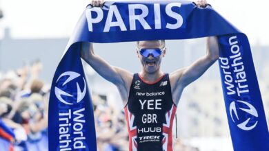 WorldTriathlon/ Alex Yee ganando en París