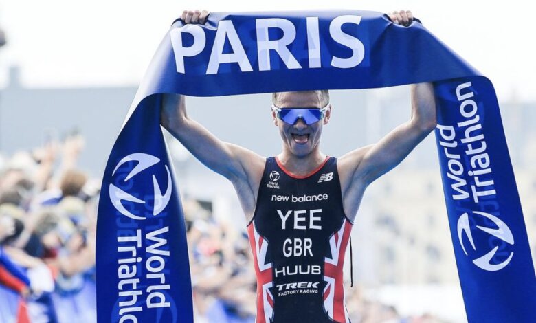 WorldTriathlon/ Alex Yee winning in Paris